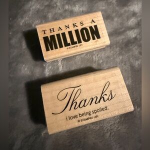 Stampin' Up! Wood Sentiment Stamps